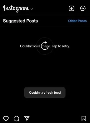 couldn't load image tap to retry