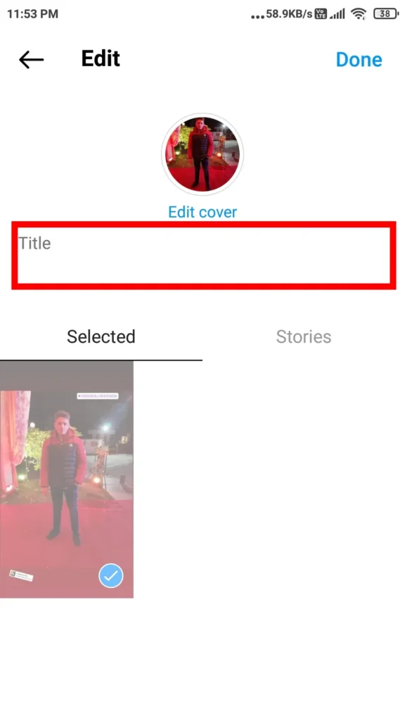 remove instagram highlight names