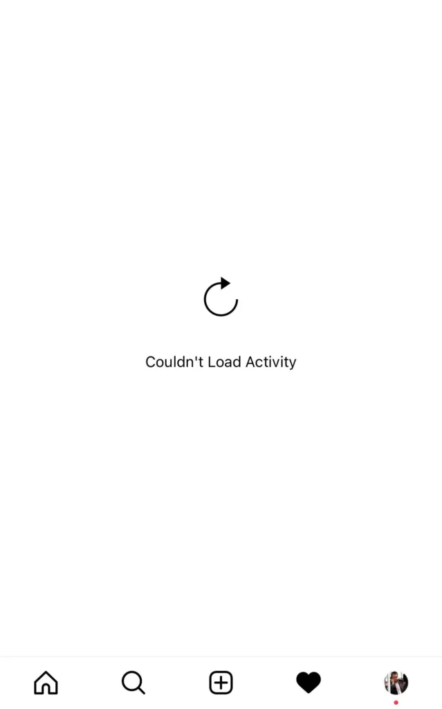 couldn't load activity